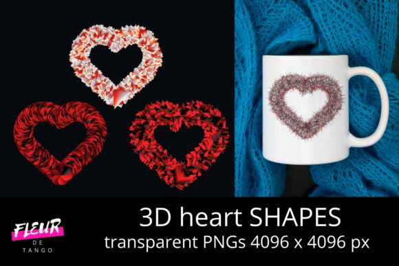 3D Heart Shapes Cliparts Vol.16: Elevating Digital Creativity with Modern Design Assets