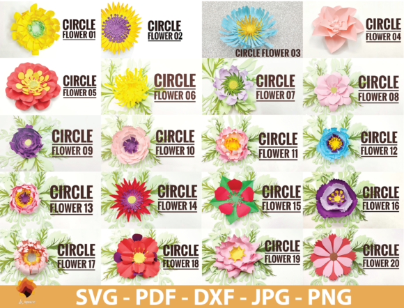 40 Circle Paper Flowers Templates: The Ultimate Digital Toolkit for Modern Creators