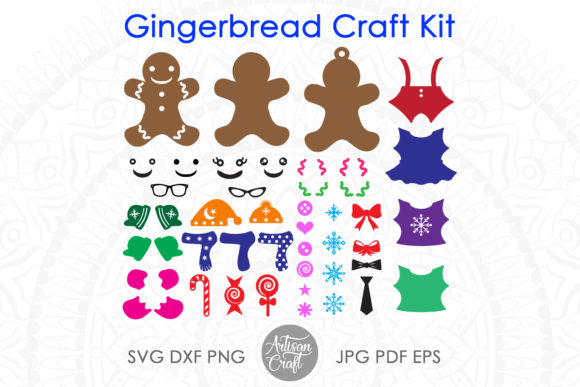 Gingerbread Cookie Craft Kit for Creative Projects