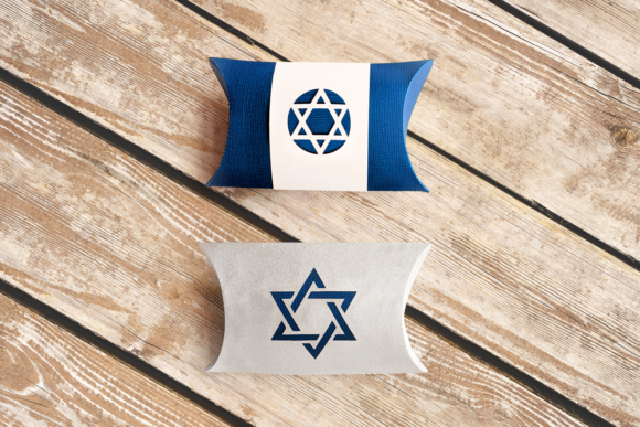 Star of David Pillow Box SVG for Celebrations