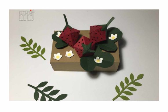 Strawberries Box: The Ultimate SVG- DXF-PDF-SVG Cricut and Photo tutorial Compatible with Silhouette Studio, Cricut Design Space, Scan-N-Cut
