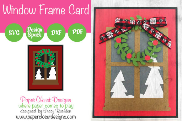 Window Frame Christmas Card